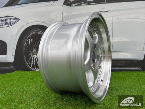 Ratlankis R14x7  4X100  ET  20  67.1  BK660  Silver+Polished Lip (SP)  For BMW  (R)