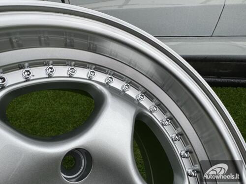 Ratlankis R14x7  4X100  ET  20  67.1  BK660  Silver+Polished Lip (SP)  For BMW  (R)