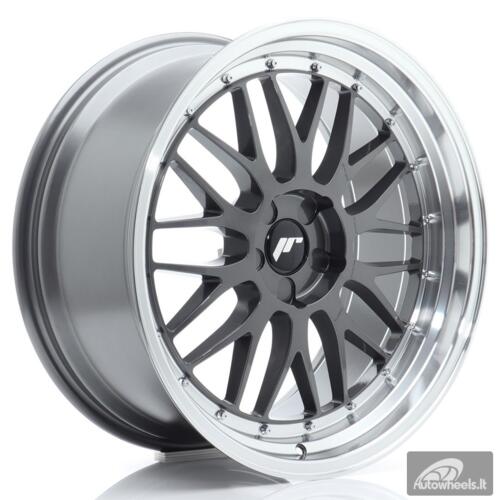 JR Wheels JR23 20x10 ET20-40 5H BLANK Hyper Gray w/Machined Lip