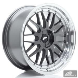 JR Wheels JR23 20x10 ET20-40 5H BLANK Hyper Gray w/Machined Lip