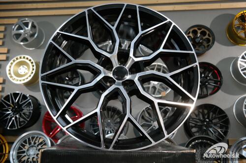 Ratlankis R23x10.5  5X112  ET  25  66.5  B1604  Black Polished (MB)  For RACIN  (Z4)  (STYLE VOSSEN)