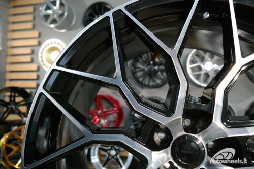 Ratlankis R23x10.5  5X112  ET  25  66.5  B1604  Black Polished (MB)  For RACIN  (Z4)  (STYLE VOSSEN)