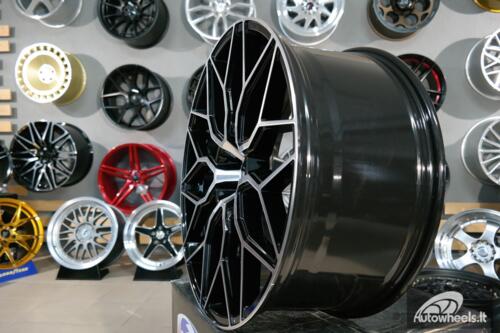 Ratlankis R23x10.5  5X112  ET  25  66.5  B1604  Black Polished (MB)  For RACIN  (Z4)  (STYLE VOSSEN)