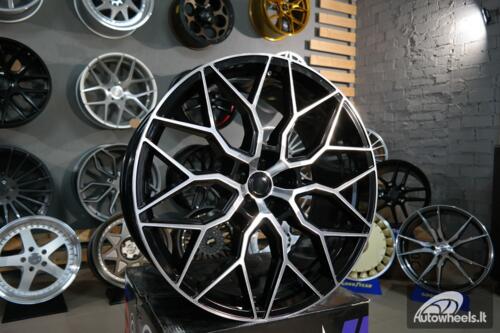 Ratlankis R23x10.5  5X112  ET  25  66.5  B1604  Black Polished (MB)  For RACIN  (Z4)  (STYLE VOSSEN)