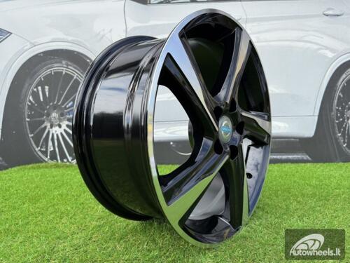 Ratlankis R18x7.5  5X108  ET  49  63.3  BY115  Black Polished (MB)  For VOLVO  (Z1)