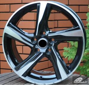 Ratlankis R18x7.5  5X108  ET  49  63.3  BY115  Black Polished (MB)  For VOLVO  (Z4)