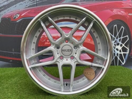 Ratlankis R19x10  5X120  ET  40  72.6  SSA01  (HX030)  Silver+Polished Lip (SP)  For HAXER  (Z2+Z4)  (Rear+Front)