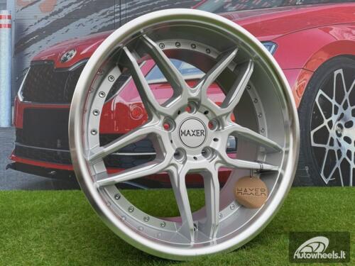 Ratlankis R19x10  5X120  ET  40  72.6  SSA01  (HX030)  Silver+Polished Lip (SP)  For HAXER  (Z2+Z4)  (Rear+Front)