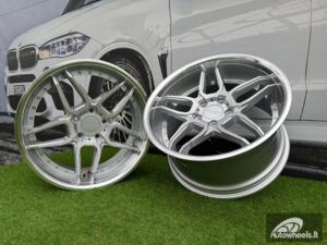 Ratlankis R19x10  5X120  ET  40  72.6  SSA01  (HX030)  Silver+Polished Lip (SP)  For HAXER  (Z4+Z6+Z3)  (Rear+Front)