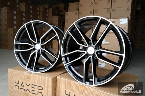 Ratlankis R22x10.5  5X112  ET  40  66.6  B5610  (XFE386)  Black Polished+Powder Coating (MBPC)  For MER  (P)