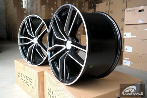 Ratlankis R22x10.5  5X112  ET  40  66.6  B5610  (XFE386)  Black Polished+Powder Coating (MBPC)  For MER  (P)