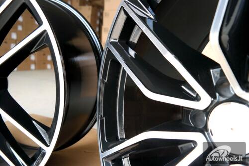 Ratlankis R22x10.5  5X112  ET  40  66.6  B5610  (XFE386)  Black Polished+Powder Coating (MBPC)  For MER  (P)