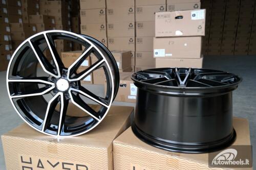 Ratlankis R22x10.5  5X112  ET  40  66.6  B5610  (XFE386)  Black Polished+Powder Coating (MBPC)  For MER  (P)