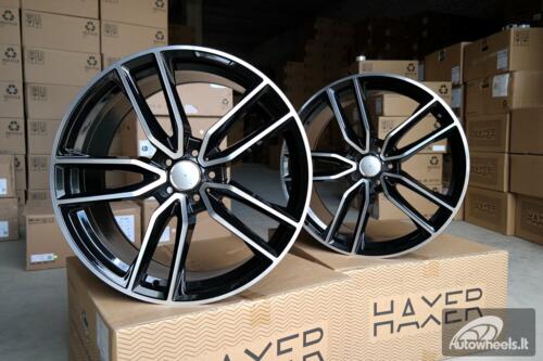 Ratlankis R22x10.5  5X112  ET  40  66.6  B5610  (XFE386)  Black Polished+Powder Coating (MBPC)  For MER  (P)