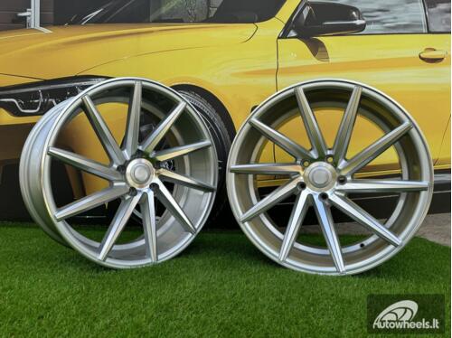 Ratlankis R19x8.5  5X112  ET  40  66.5  B1058  Machined Silver (MS)  For RACIN  (Z7)  (LEFT SIDE (Style Vossen))