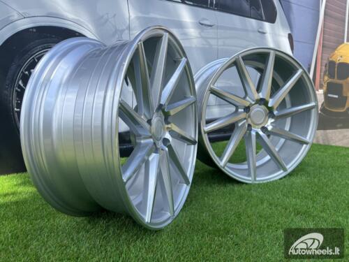 Ratlankis R19x8.5  5X112  ET  35  66.5  B1059  Polished Silver (MS)  For RACIN  (Z2)  (RIGHT SIDE (Style Vossen))