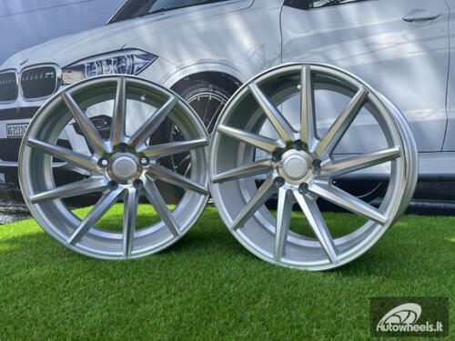 Ratlankis R19x8.5  5X112  ET  35  66.5  B1059  Polished Silver (MS)  For RACIN  (Z2)  (RIGHT SIDE (Style Vossen))