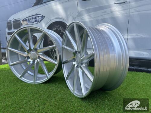 Ratlankis R19x8.5  5X112  ET  35  66.5  B1059  Polished Silver (MS)  For RACIN  (Z2)  (RIGHT SIDE (Style Vossen))