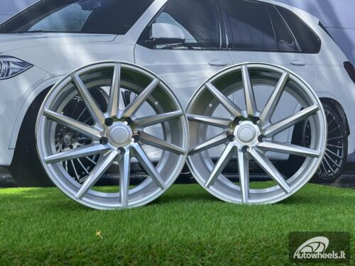 Ratlankis R19x8.5  5X112  ET  35  66.5  B1059  Polished Silver (MS)  For RACIN  (Z2)  (RIGHT SIDE (Style Vossen))