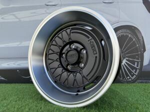 Ratlankis Negu N05 R17X8.5J 6X139.7 ET0 110 Satin Black with Diamond Cut lip