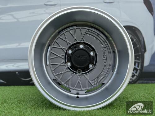 Ratlankis Negu N05 R17X8.5J 5X127 ET0 71.56 Satin Gunmetal with Diamond Cut lip