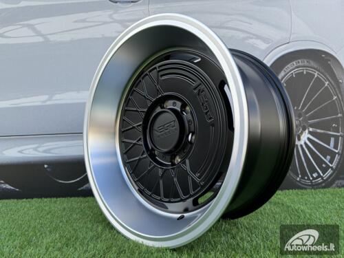 Ratlankis Negu N05 R17X8.5J 5X127 ET0 71.56 Satin Black with Diamond Cut lip
