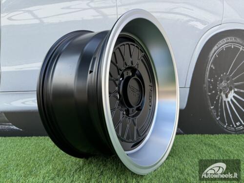 Ratlankis Negu N05 R17X8.5J 5X127 ET0 71.56 Satin Black with Diamond Cut lip