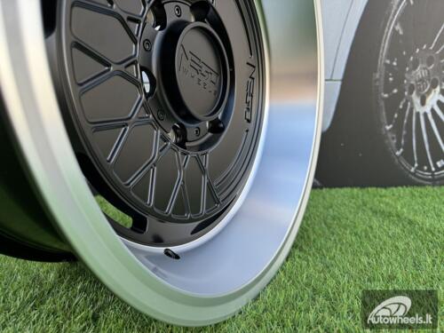 Ratlankis Negu N05 R17X8.5J 5X127 ET0 71.56 Satin Black with Diamond Cut lip