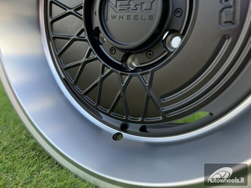 Ratlankis Negu N05 R17X8.5J 5X127 ET0 71.56 Satin Black with Diamond Cut lip