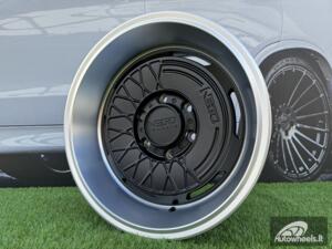 Ratlankis Negu N05 R17X8.5J 5X127 ET0 71.56 Satin Black with Diamond Cut lip