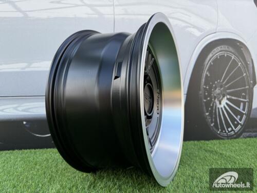 Ratlankis Negu N05 R17X8.5J 6X127 ET0 71.56 Satin Black with Diamond Cut lip