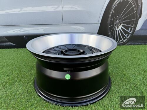 Ratlankis Negu N05 R17X8.5J 6X127 ET0 71.56 Satin Black with Diamond Cut lip