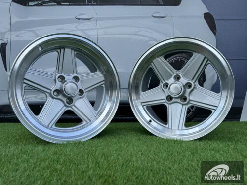 Ratlankis Mercedes Benz AMG Penta style R17x8 5X112 ET12 66.6 Silver with diamond cut lip