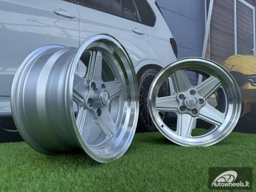 Ratlankis Mercedes Benz AMG Penta style R17x8 5X112 ET12 66.6 Silver with diamond cut lip