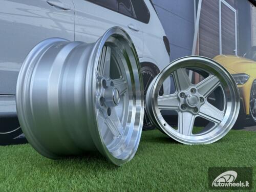 Ratlankis Mercedes Benz AMG Penta style R17x8 5X112 ET12 66.6 Silver with diamond cut lip