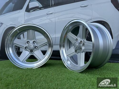 Ratlankis Mercedes Benz AMG Penta style R17x8 5X112 ET12 66.6 Silver with diamond cut lip