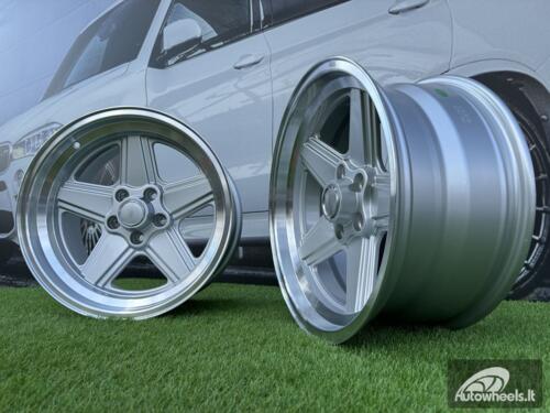 Ratlankis Mercedes Benz AMG Penta style R17x8 5X112 ET12 66.6 Silver with diamond cut lip