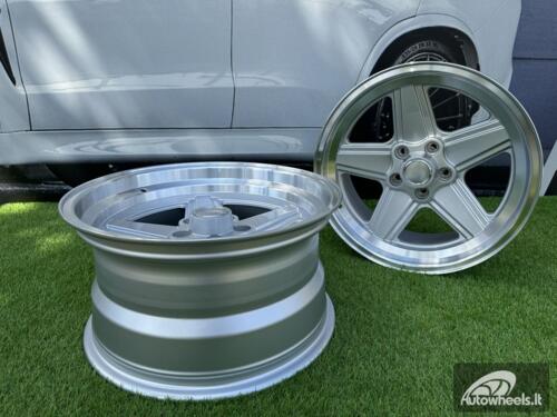 Ratlankis Mercedes Benz AMG Penta style R17x8 5X112 ET12 66.6 Silver with diamond cut lip