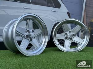 Ratlankis Mercedes Benz AMG Penta style R17x8 5X112 ET12 66.6 Silver with diamond cut lip