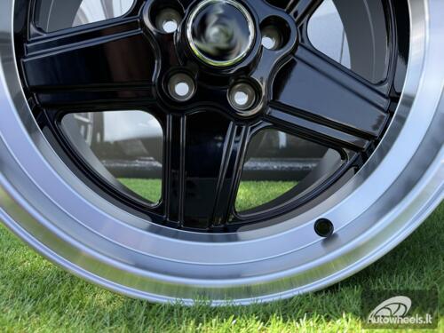 Ratlankis Mercedes Benz AMG Penta style R17x8 5X112 ET12 66.6 Black with Diamond Cut lip