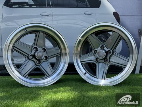 Ratlankis Mercedes Benz AMG Penta style R17x8 5X112 ET12 66.6 Gunmetal with Diamond Cut lip