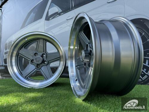 Ratlankis Mercedes Benz AMG Penta style R17x8 5X112 ET12 66.6 Gunmetal with Diamond Cut lip