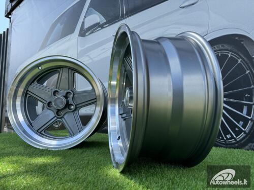 Ratlankis Mercedes Benz AMG Penta style R17x8 5X112 ET12 66.6 Gunmetal with Diamond Cut lip