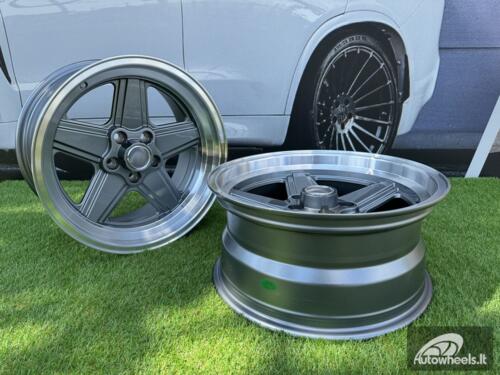 Ratlankis Mercedes Benz AMG Penta style R17x8 5X112 ET12 66.6 Gunmetal with Diamond Cut lip