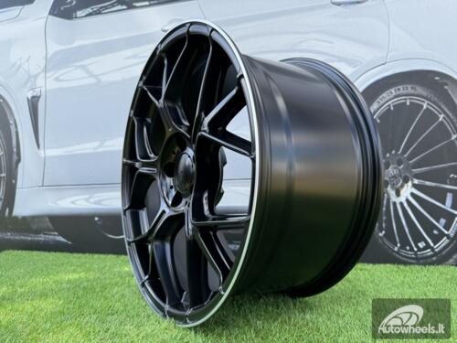 Ratlankis Mercedes Benz GT63 AMG Style R19x8.5 5X112 ET42 66.6 Satin Black with Diamond Cut lip