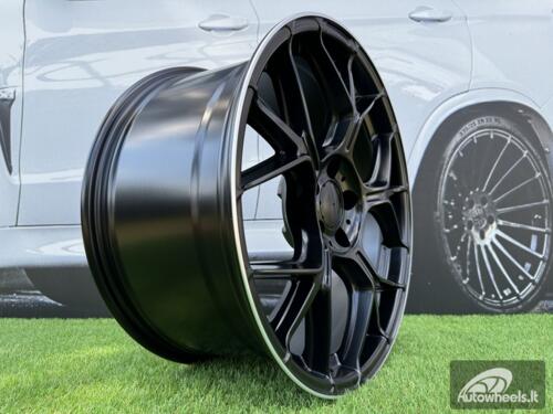 Ratlankis Mercedes Benz GT63 AMG Style R19x8.5 5X112 ET42 66.6 Satin Black with Diamond Cut lip