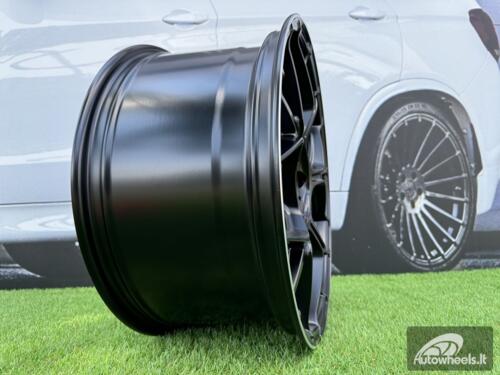 Ratlankis Mercedes Benz GT63 AMG Style R19x8.5 5X112 ET42 66.6 Satin Black with Diamond Cut lip