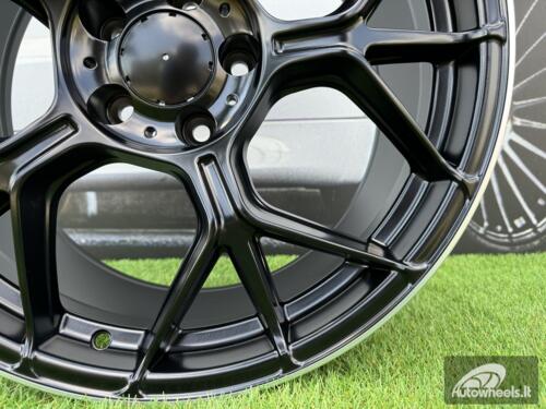 Ratlankis Mercedes Benz GT63 AMG Style R19x8.5 5X112 ET42 66.6 Satin Black with Diamond Cut lip