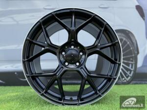 Ratlankis Mercedes Benz GT63 AMG Style R19x8.5 5X112 ET42 66.6 Satin Black with Diamond Cut lip