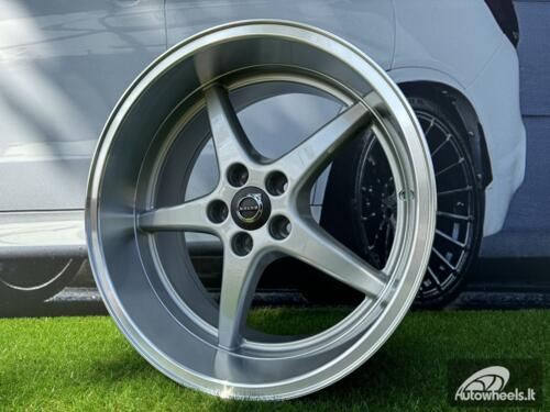 Ratlankis Volvo Ocean MK 18 Style R18X8.5 5X108 ET6 65.1 Silver with Diamond Cut lip